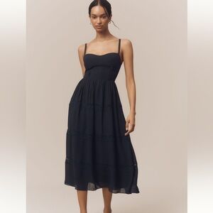 Reformation Dina Midi Dress - Midnight Blue